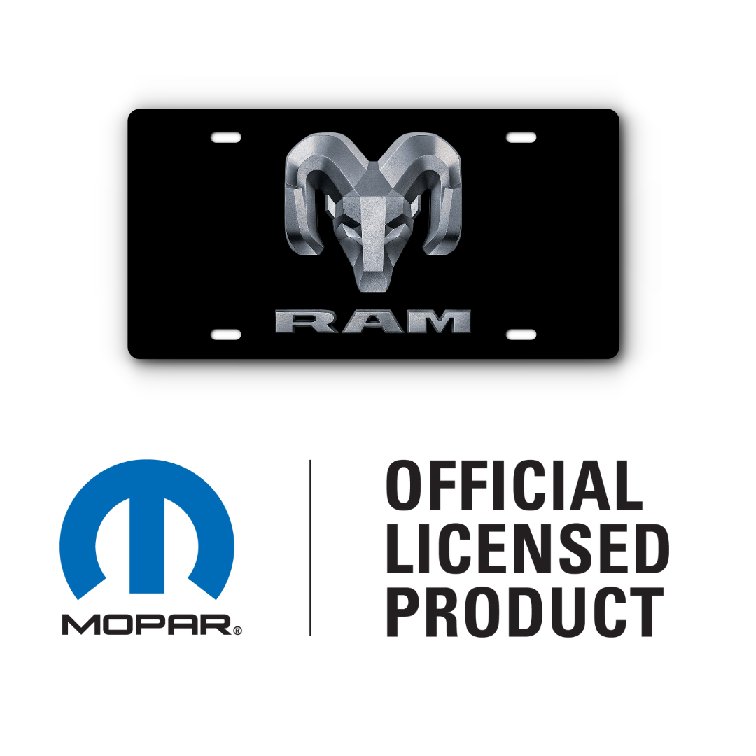 RAM – Black plate, Mopar Official Licensed Product