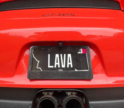 Real Carbon Fiber License Plate Frames