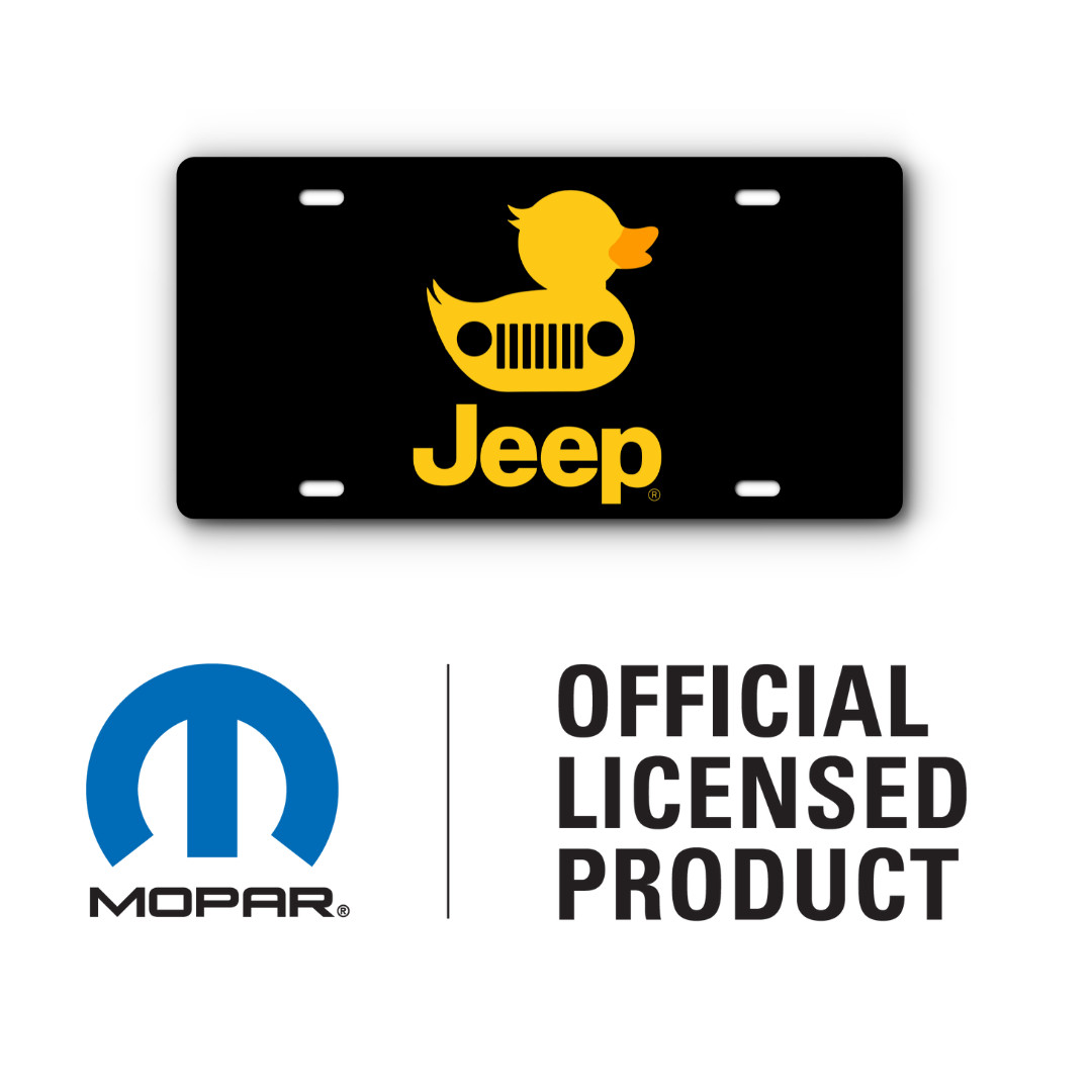 Jeep Duck Vanity Aluminum License Plate