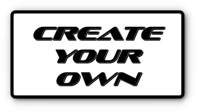 Create Your Own Custom Motorcycle Magnetic License Plate Cover