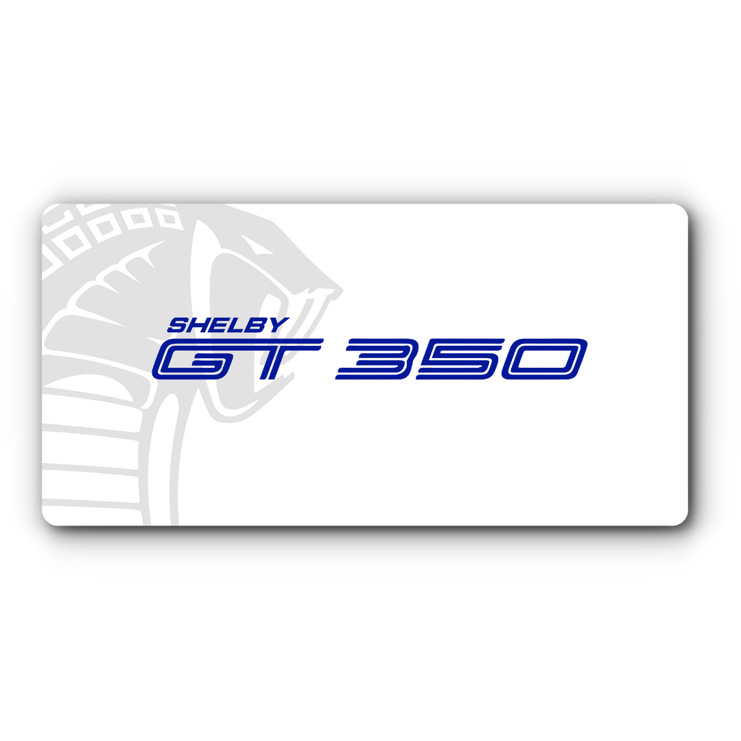 Shelby GT350 Vanity License Plate - Full Plate
