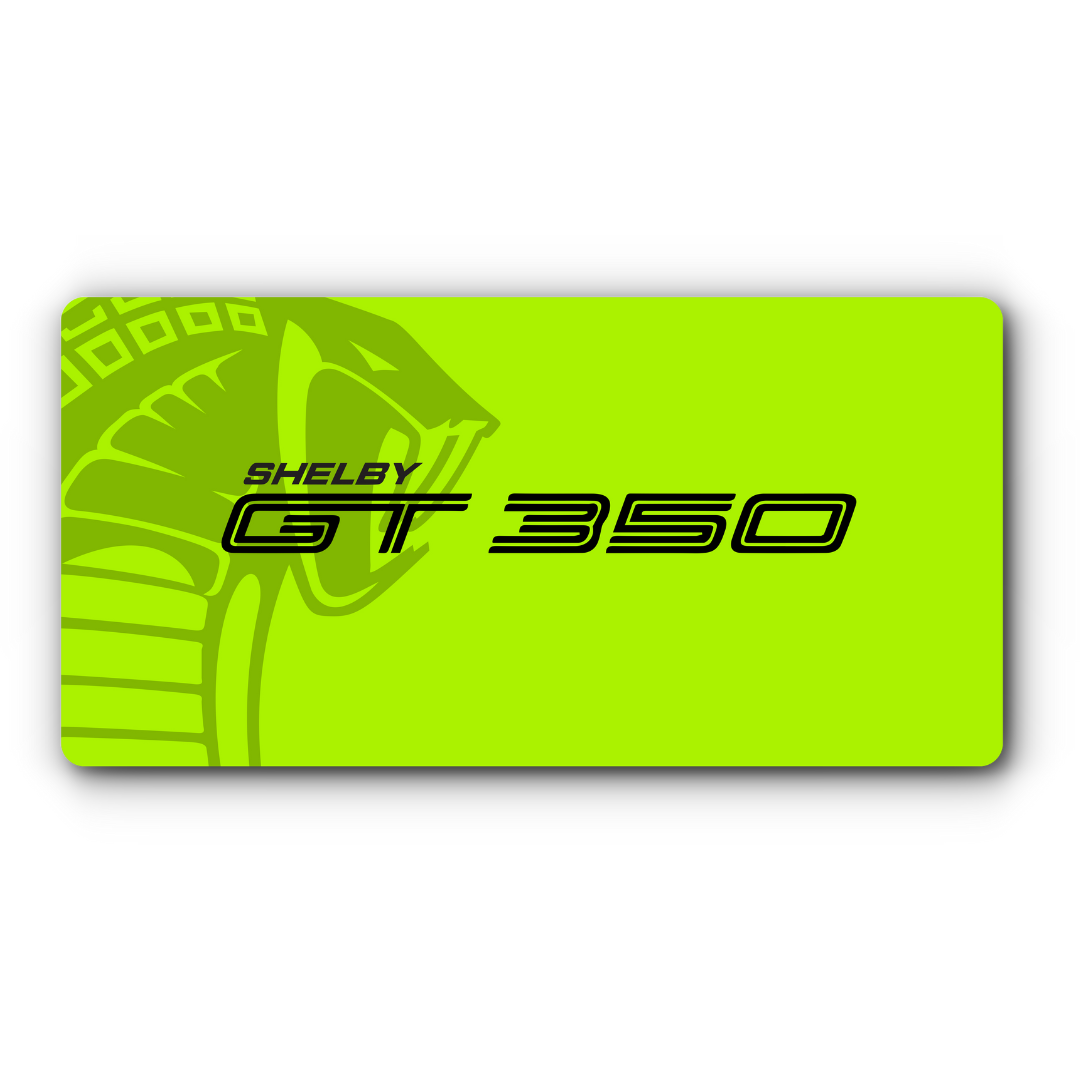 Shelby GT350 Vanity License Plate - Full Plate