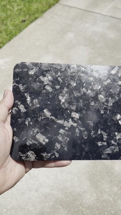 100% Real Carbon Fiber Magnetic Plate Cover - Double Sided