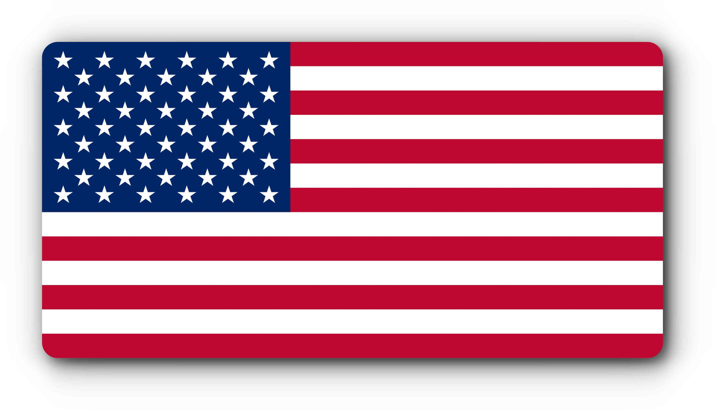 Patriotic License Plate Covers - Magnetic and With Mounting Holes