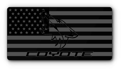 Coyote Flag Magnetic License Plate Cover - Various Colors