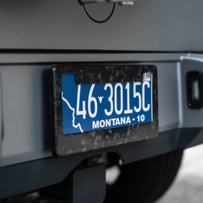 Carbon Fiber License Plate Frame - Covert State