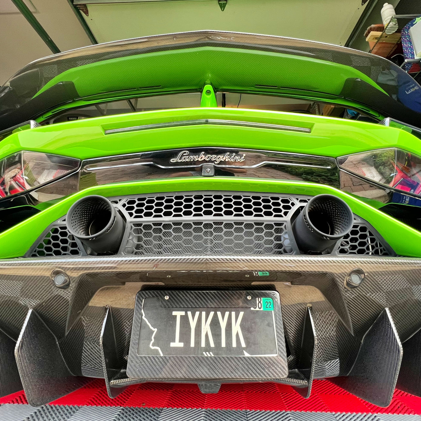 Carbon Fiber License Plate Frame - Covert State
