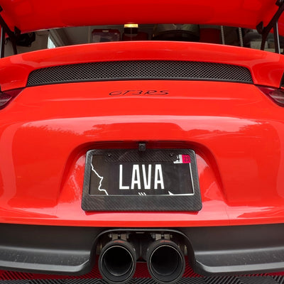Carbon Fiber License Plate Frame - Covert State