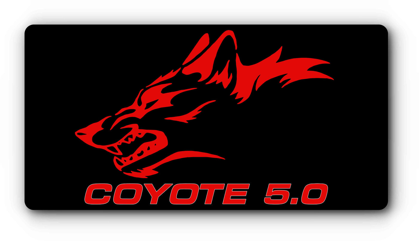 Coyote 5.0 Magnetic License Plate Cover - Various Colors