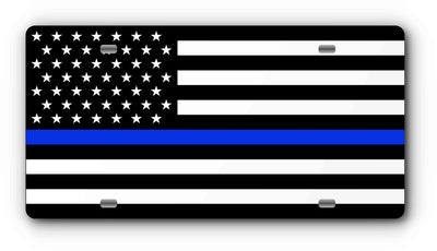 Patriotic License Plate Covers - Magnetic and With Mounting Holes