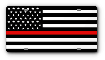 Patriotic License Plate Covers - Magnetic and With Mounting Holes