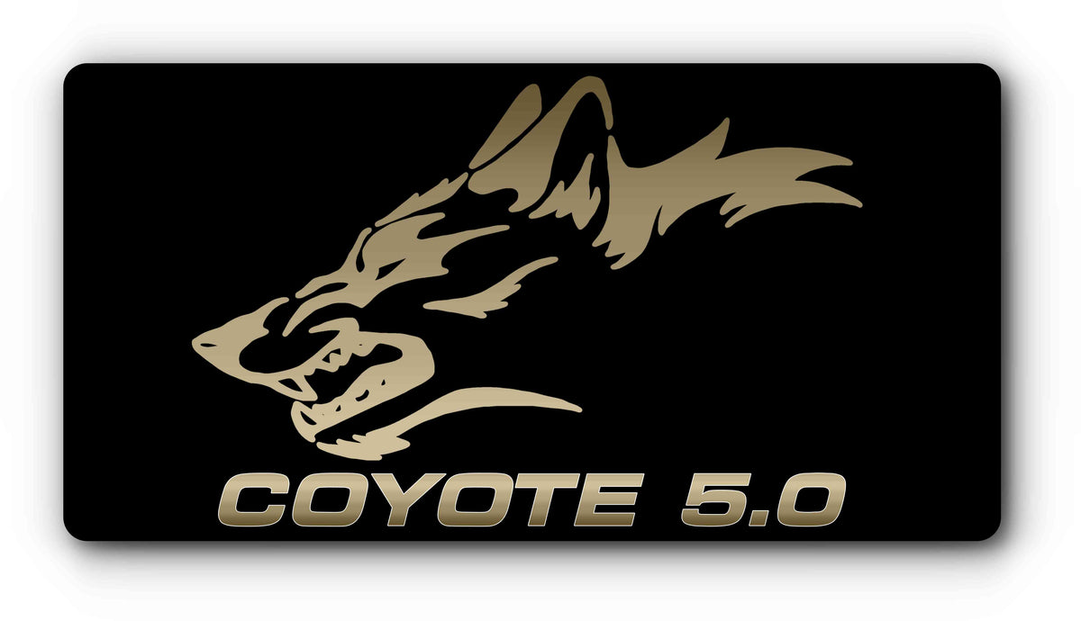 Coyote 5.0 magnetic plate cover in bronze on black