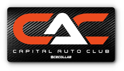 Capital Auto Club Custom Magnetic License Plate Cover