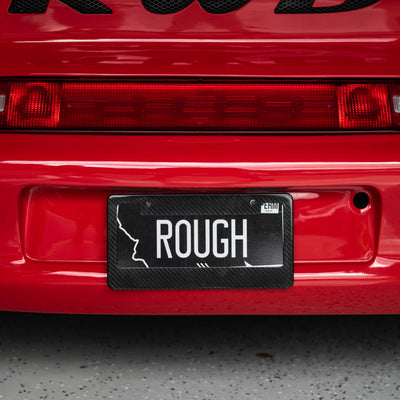 Carbon Fiber License Plate Frame - Covert State