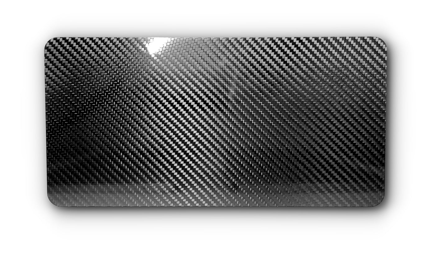 100% Real Carbon Fiber Magnetic Plate Cover - Double Sided