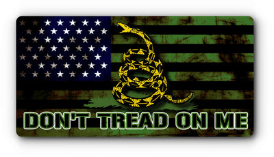 Patriotic License Plate Covers - Magnetic and With Mounting Holes