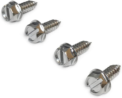 Hex & Slotted Steel License Plate Fasteners - Rust Proof